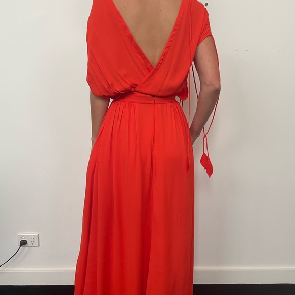 Tory Burch red maxi dress Evalene Dress - Picture 6 of 11